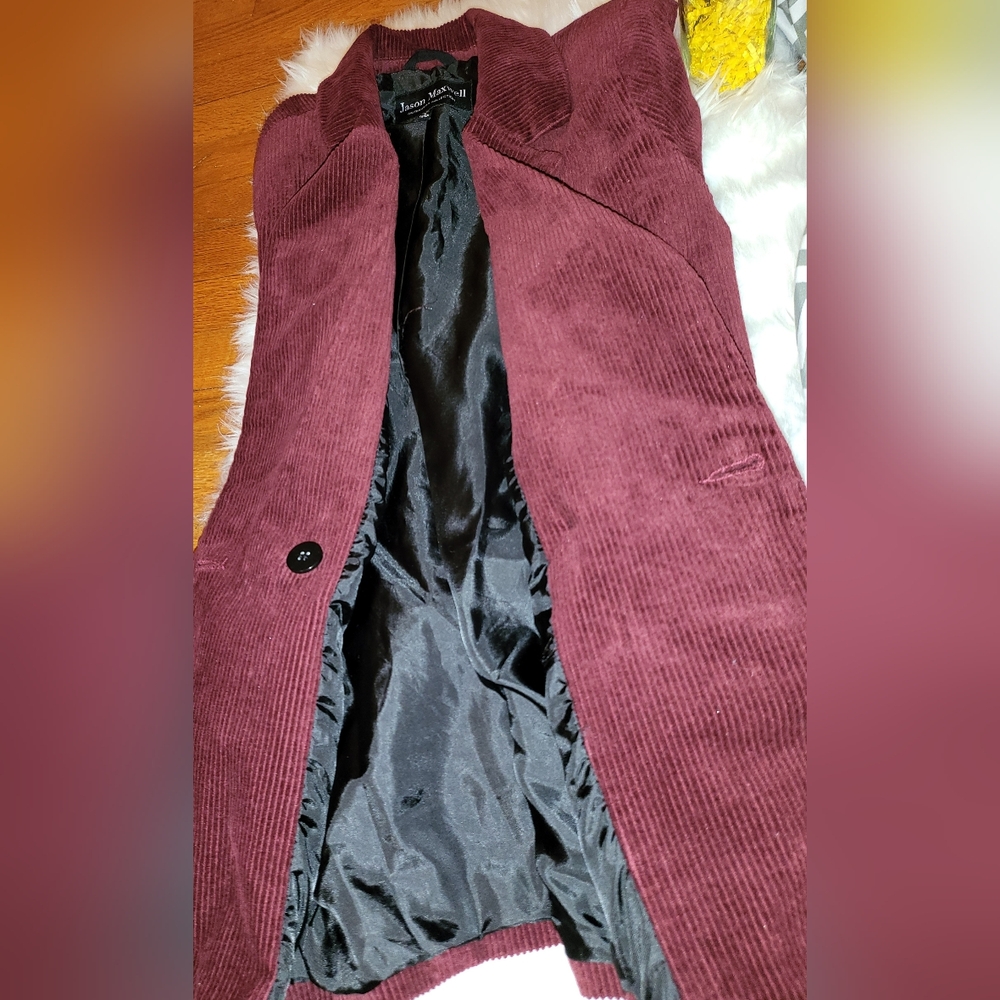 Jason Maxwell Outerwear. Burgundy. Size S - Picture 8 of 12